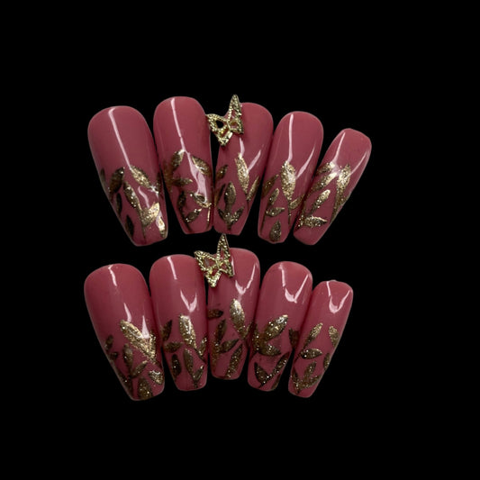 GOLDEN LEAF - Velvet Nail Studio